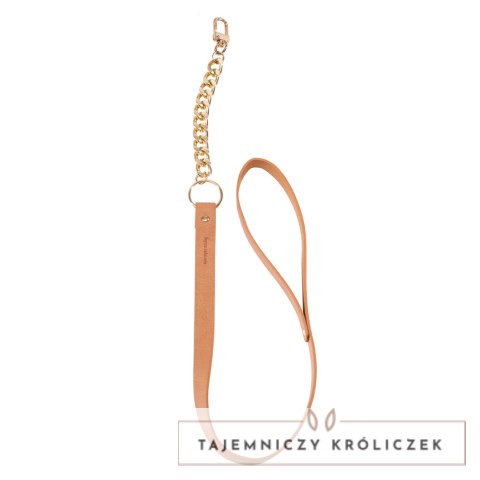 Bijoux Indiscrets Maze Leash Brown - smycz z wegańskiej skory, brązowa Bijoux Indiscrets
