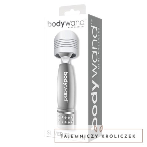 Bodywand Mini Wand Massager Silver kompaktowy masażer srebrny Bodywand