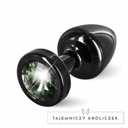 Diogol Anni Round 25 mm Black & Black - aluminiowy model z kryształkiem Diogol