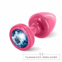 Diogol Anni Round Pink & Blue 25 mm - aluminiowy model z kryształkiem Diogol