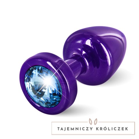 Diogol Anni Round Purple & Blue 25 mm - aluminiowy model z kryształkiem Diogol