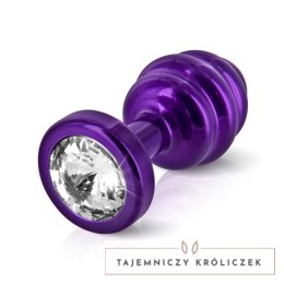 Diogol Ano Ribbed Purple 25 mm - aluminiowy korek dekoracyjny, kryształ Diogol