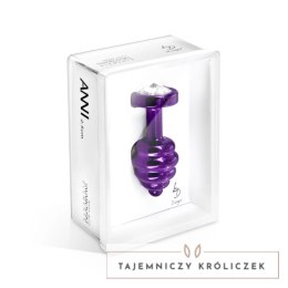 Diogol Ano Ribbed Purple 25 mm - aluminiowy korek dekoracyjny, kryształ Diogol