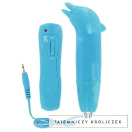 Dolphin Model G-Spot Vibrator z pilotem, 10 trybow, 13x3cm, niebieski Inny