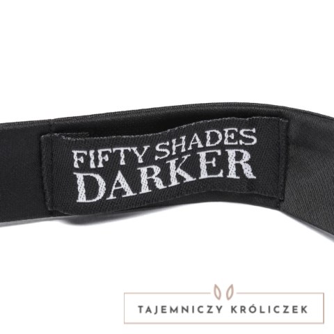 Fifty Shades of Grey Darker His Rules szarfa-muszka 2w1, czarna 100 cm Fifty Shades of Grey