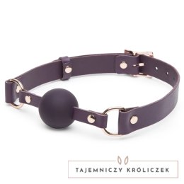 Fifty Shades of Grey Freed Cherished Leather Ball Gag regulowany fiolet Fifty Shades of Grey