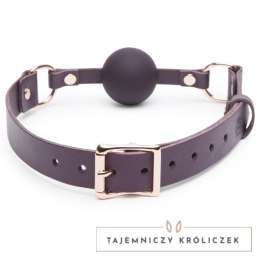 Fifty Shades of Grey Freed Cherished Leather Ball Gag regulowany fiolet Fifty Shades of Grey