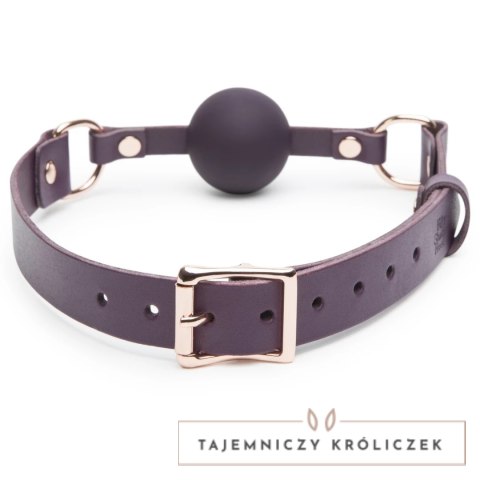 Fifty Shades of Grey Freed Cherished Leather Ball Gag regulowany fiolet Fifty Shades of Grey