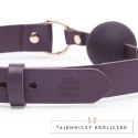 Fifty Shades of Grey Freed Cherished Leather Ball Gag regulowany fiolet Fifty Shades of Grey
