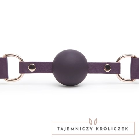 Fifty Shades of Grey Freed Cherished Leather Ball Gag regulowany fiolet Fifty Shades of Grey