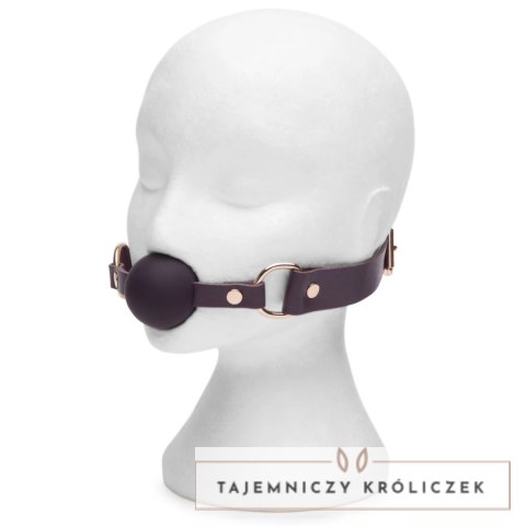 Fifty Shades of Grey Freed Cherished Leather Ball Gag regulowany fiolet Fifty Shades of Grey