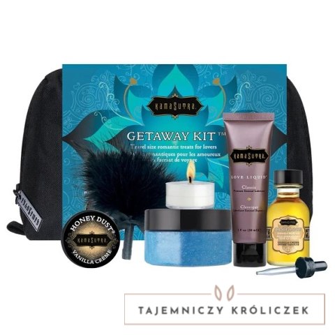 Kama Sutra Getaway Kit Romantic Treats - Zestaw podrożny z akcesoriami pielęgnacyjnymi KamaSutra