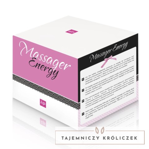 LoversPremium Energy Massager masażer ręczny 9x10 cm świecące kulki LoversPremium