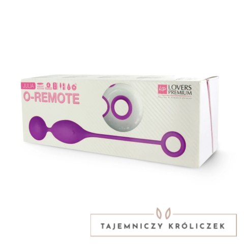LoversPremium O-Remote Control Egg Purple Julia - silikonowy model z pilotem LoversPremium