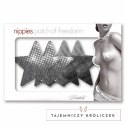 Nippies Solid Nightfever Star naklejki ochronne B, 2 pary, czarne i srebrne Bristols 6