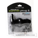 Perfect Fit Double Tunnel Plug XL Black - Anatomiczna Zatyczka Tunelowa XL Czarna Perfect Fit