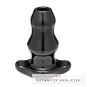 Perfect Fit Double Tunnel Plug Large Black - dwukanałowa zatyczka czarna L Perfect Fit
