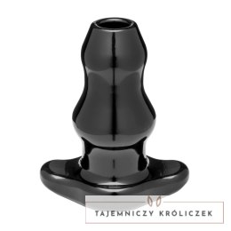 Perfect Fit Double Tunnel Plug Large Black - dwukanałowa zatyczka czarna L Perfect Fit