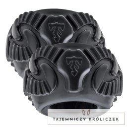 Perfect Fit Ram Ring dwupak - stylowy pierścień z mieszanki PF Blend, czarny Perfect Fit