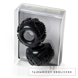 Perfect Fit Ram Ring dwupak - stylowy pierścień z mieszanki PF Blend, czarny Perfect Fit