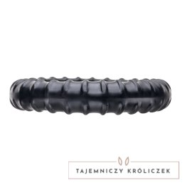 Perfect Fit Ribbed Ring Black - wytrzymały pierścień SilaSkin czarny Perfect Fit