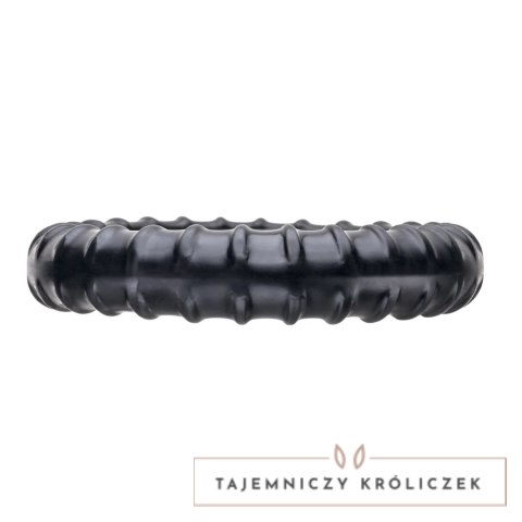 Perfect Fit Ribbed Ring Black - wytrzymały pierścień SilaSkin czarny Perfect Fit