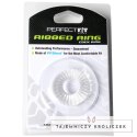Perfect Fit Ribbed Ring Clear - wytrzymały pierścień anatomiczny SilaSkin Perfect Fit