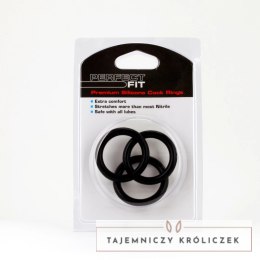 Perfect Fit Silicone 3 Ring Kit XL Black - Zestaw silikonowych pierścieni XL Perfect Fit