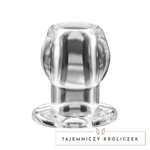 Perfect Fit Tunnel Plug Medium Clear przezroczysty korek z otworem 6,4 cm Perfect Fit