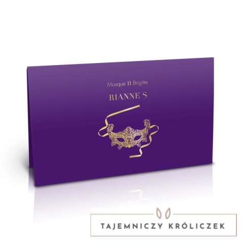 Rianne S Soiree Mask II Brigitte maska wenecka materiałowa czarna Rianne S