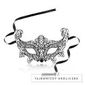Rianne S Soiree Mask II Brigitte maska wenecka materiałowa czarna Rianne S