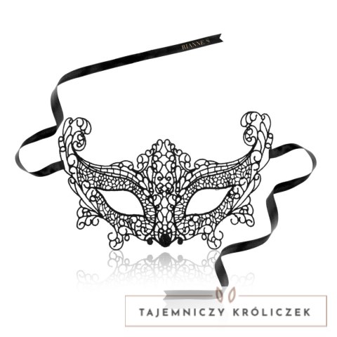 Rianne S Soiree Mask II Brigitte maska wenecka materiałowa czarna Rianne S
