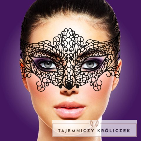 Rianne S Soiree Mask II Brigitte maska wenecka materiałowa czarna Rianne S