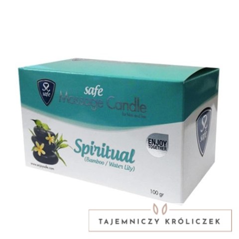 Safe Massage Candle Bamboo & Waterlily świeca do masażu 100g Safe