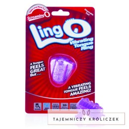 Screaming O The LingO Purple - silikonowy masażer języka, 30 min pracy The Screaming O