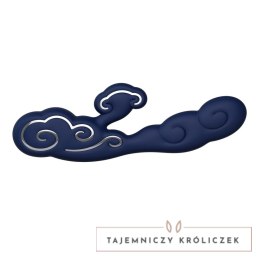 Sky by Ave Alto L Rabbit Vibrator Blue - zaawansowany model, 7 trybow, niebieski Sky by Ave