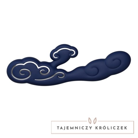 Sky by Ave Alto L Rabbit Vibrator Blue - zaawansowany model, 7 trybow, niebieski Sky by Ave