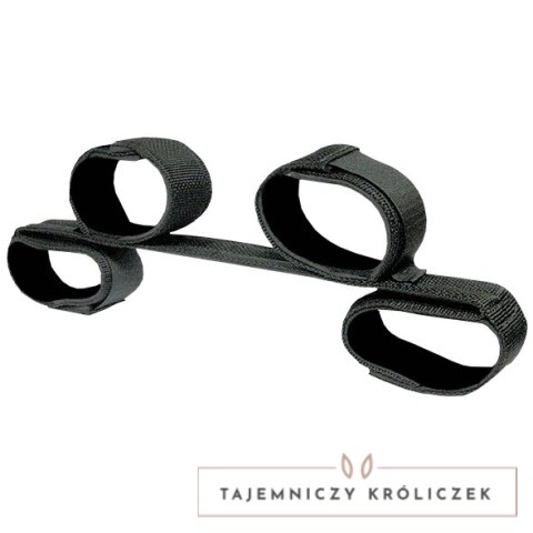 Sportsheets Bondage Bar 61 cm - drążek z opaskami neoprenowymi Sportsheets