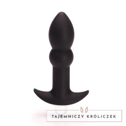 Tantus Perfect Plug Plus Black - silikonowy model z wibracją, 10,1 cm Tantus