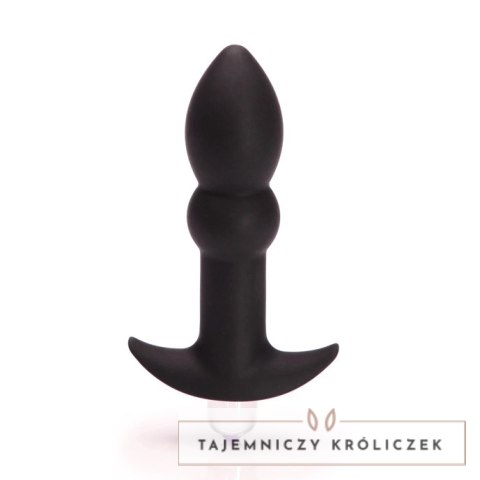 Tantus Perfect Plug Plus Black - silikonowy model z wibracją, 10,1 cm Tantus