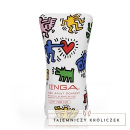 Tenga Keith Haring Soft Tube Cup - anatomiczna maszyna intymna, miękka tuba Tenga