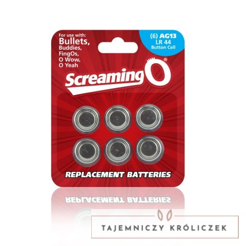 The Screaming O AG-13 Baterie 6 szt. Kompaktowe Opakowanie The Screaming O