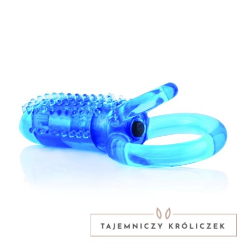 The Screaming O DoubleO 8 Blue - podwojny pierścień wibrujący, silikon SEBS The Screaming O