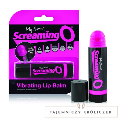 The Screaming O Lip Balm - Mini urządzenie wibracyjne, dyskretna forma The Screaming O