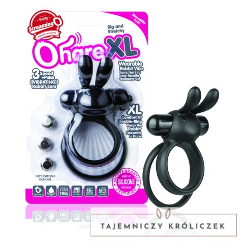 The Screaming O Ohare XL Black - silikonowy pierścień z 4 trybami pracy The Screaming O