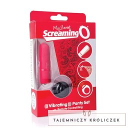 The Screaming O Panty Vibe Red - Zdalnie sterowany model z majteczkami The Screaming O