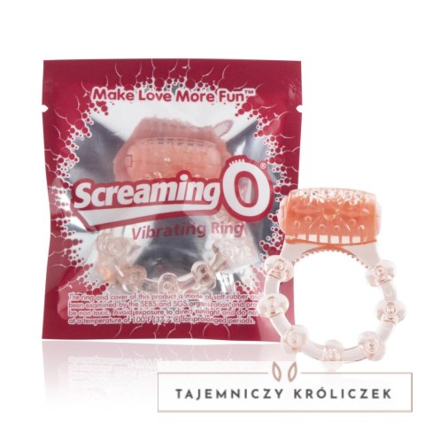 The Screaming O Vibrating Ring silikonowy pierścień wibrujący jednorazowy The Screaming O