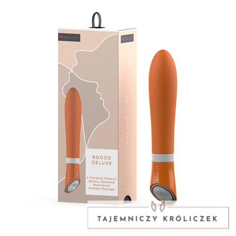 B Swish Bgood Deluxe Tangerine - model silikonowy, 6 programow, 17,8 cm B Swish