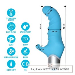 FeelzToys Fonzie Blue - silikonowy model z funkcją podwojnej stymulacji FeelzToys