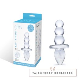 Glas Titus szklana zatyczka anatomiczna, szkło borokrzemowe 11,5 cm Glas